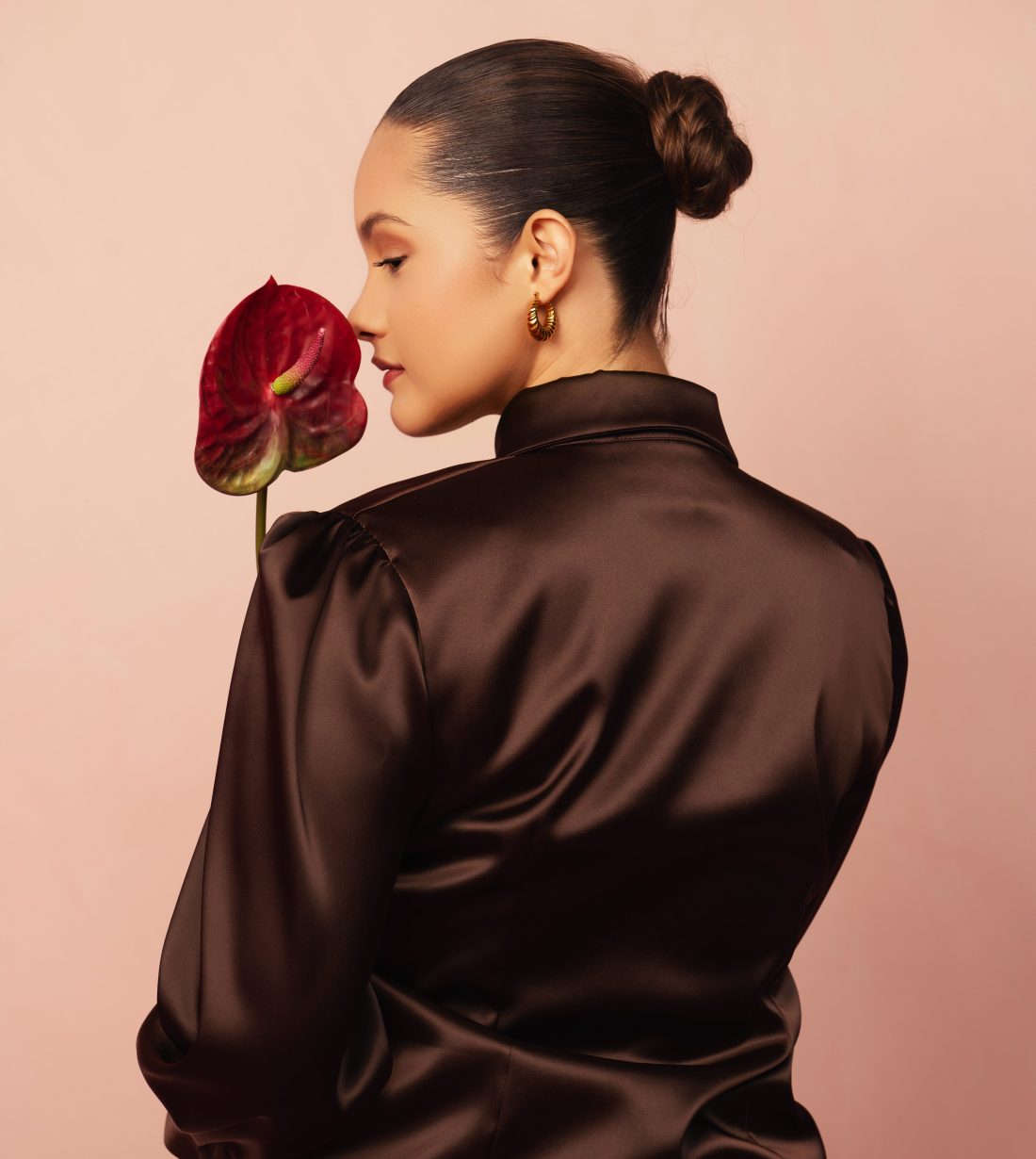 Golden Rose Blouse viewed from the back
